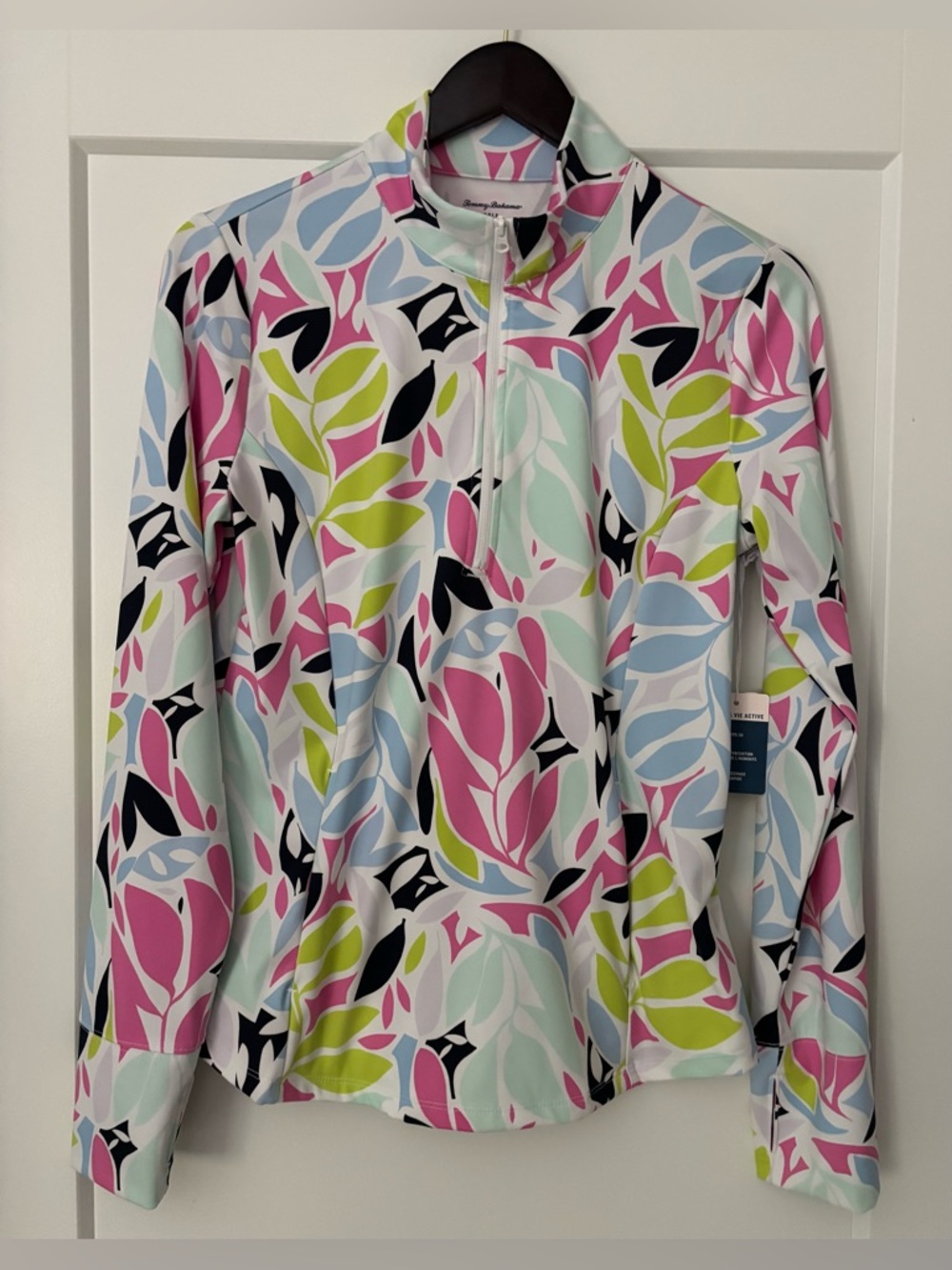 Tommy Bahama Quarter Zip Golf Polo, Size M